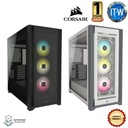 Corsair iCUE 5000X RGB Tempered Glass Mid-Tower ATX PC Smart Case (Black)