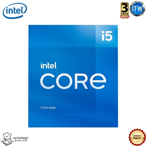 [BX8070811400] Intel® Core™ i5-11400 - 6 Cores up to 4.40 GHz LGA1200 12M Cache 65W Desktop Processor (Black)