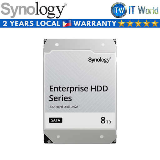 [HAT5310-8T] Synology HAT5310 Enterprise Series 3.5&quot; SATA 6Gb/s 7200RPM 256MB Internal HDD (8TB) (Black, 8TB)
