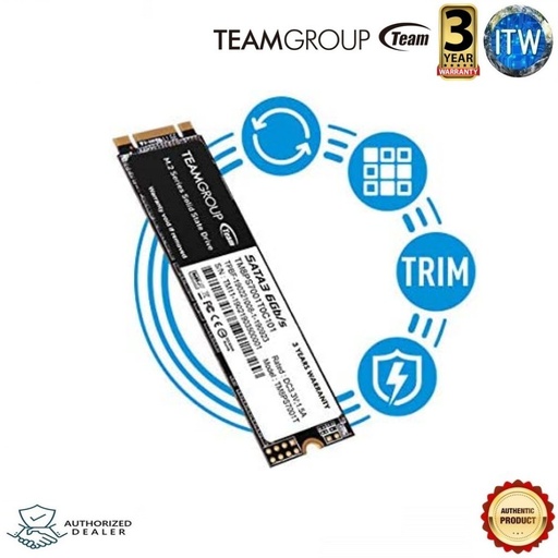 [TM8PS7512G0C101] Team Group MS30 M.2 2280 SATA III TLC Internal Solid State Drive (SSD) (White, 512GB)