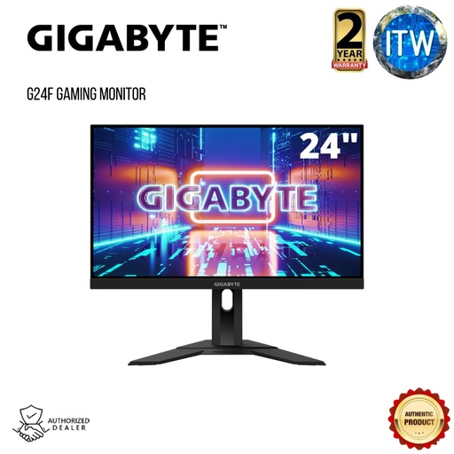 [G24F-2-TW] ITW | Gigabyte G24F-2 G24F 24&quot; 165Hz/180Hz (OC) 1080 IPS Display Gaming Monitor (G24F-2-TW) (Black)