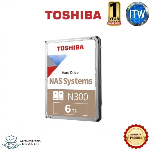 [TOSHIBA N300 8TB] Toshiba N300 NAS 3.5&quot; Internal Hard Drive 7200 RPM 256MB SATA (8TB)