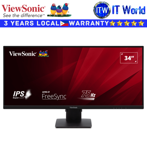 [VA3456-MHDJ] Viewsonic Monitor VA3456-MHDJ 34&quot; 3440x1440 UWQHD / 75Hz / IPS / 4ms GTG / Flicker-free