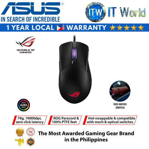 [P514 ROG GLADIUS III] ASUS P514 ROG Gladius III Wired Gaming Mouse