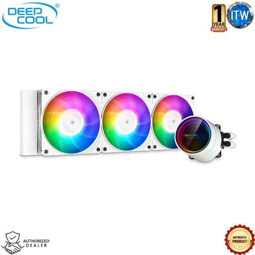 [DP-GS-H12W-CSL360EX-AR-WH] DeepCool CASTLE 360EX A-RGB WH All In One liquid CPU cooler (DP-GS-H12W-CSL360EX-AR-WH)
