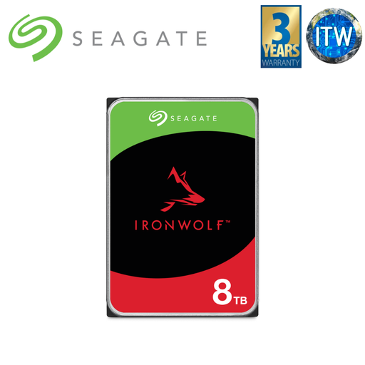 [ST8000VN004] ITW | Seagate IronWolf NAS SATA 6Gb/s 3.5 Internal HDD (4TB/6TB/8TB/10TB) (8TB)