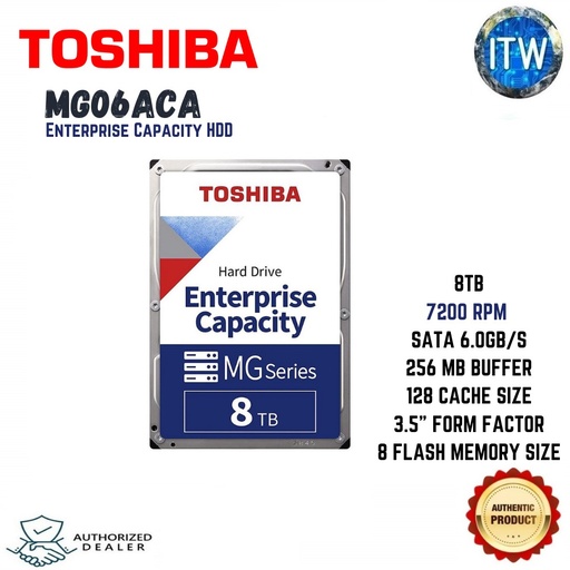 [Toshiba HDD Nearline 3.5&quot; 8tb SATA 7.2KRPM 6Gbps] Toshiba HDD Nearline 3.5&quot; 8tb SATA 7.2KRPM 6Gbps