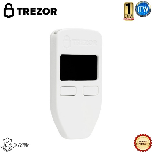 [Trezor One White] Trezor One - Crypto Hardware Wallet (White) - The Most Trusted Cold Storage for Bitcoin, Ethereum, ERC20 and Many More
