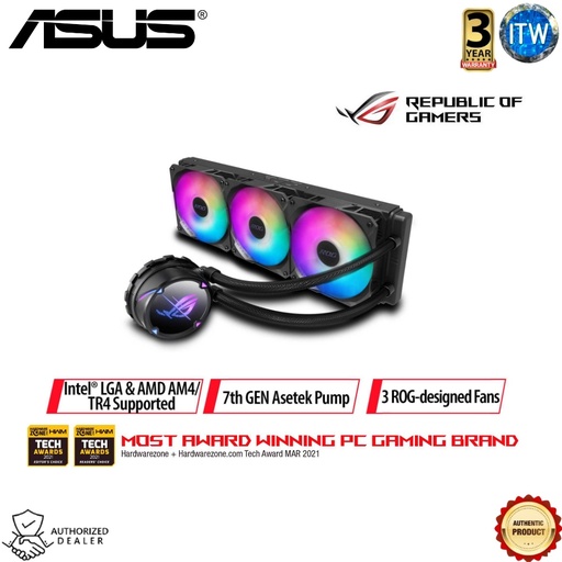 [LCII360] Asus ROG Strix LC II 360 ARGB - 120 mm addressable RGB radiator fans AIO liquid CPU cooler (2)