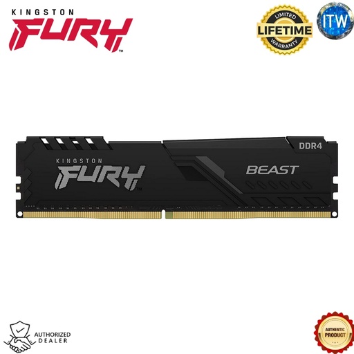 [KF432C16BB/8] Kingston Fury Beast Memory | 8GB | 3200MHz | DDR4 | CL16 | Black (KF432C16BB/8) (9)