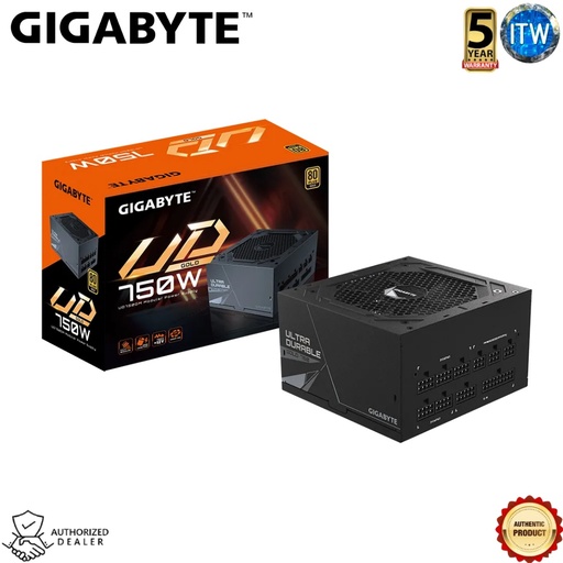 [UD750GM] Gigabyte UD750GM - 750W, Active PFC, ATX 12V, Ultra Durable 80 PLUS Gold certified PSU (GP-UD750GM)