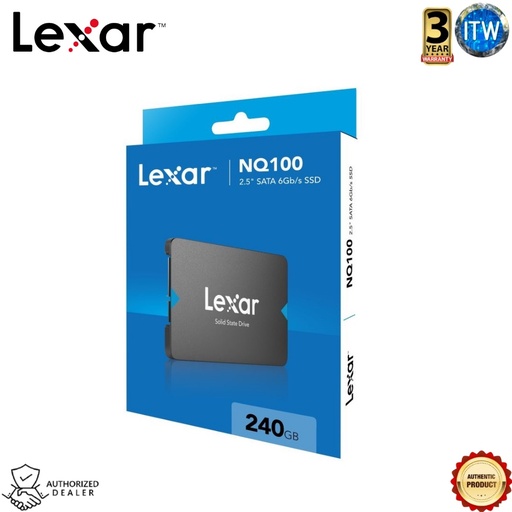 [NQ100-240GB] LEXAR NQ100 | 240GB | 2.5 inch | SATA III | (6Gbs) Internal SSD