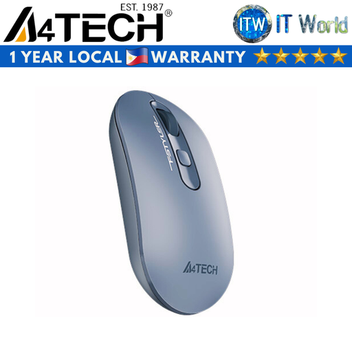 [FG20 Ash Blue] A4tech FG20 - 2.4G Wireless Mouse (Ash Blue) (Ash Blue, Medium)