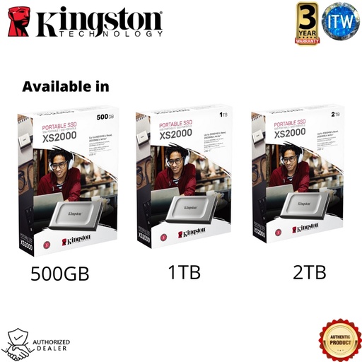 [SXS2000/500G KINGSTON] Kingston XS2000 High Performance Portable External SSD - 500GB (500GB)