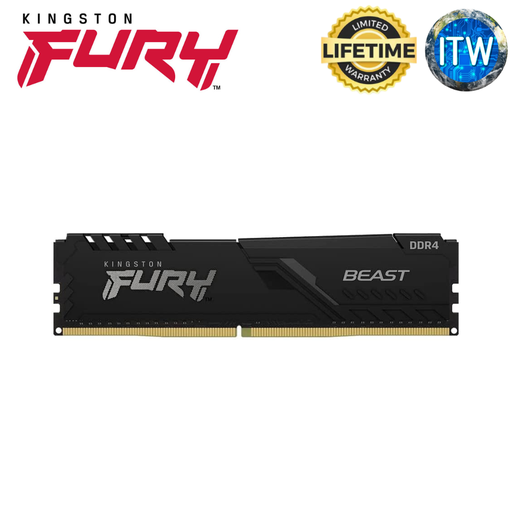 [KF426C16BB1/16] ITW | Kingston Fury Beast 16GB DDR4-2666Mhz DIMM Desktop Memory Single Module (KF426C16BB1/16)