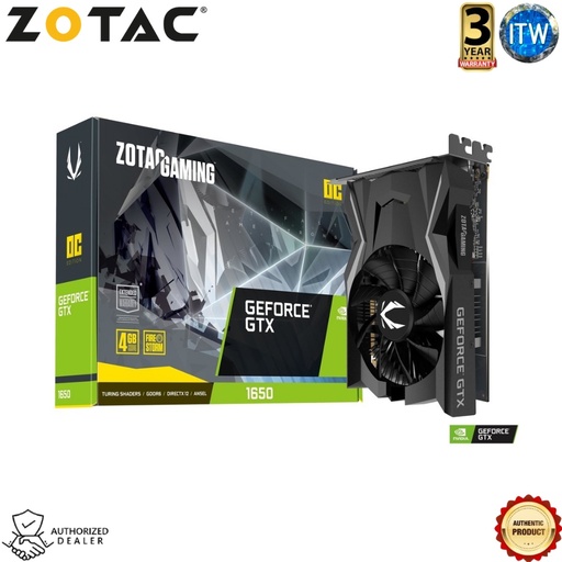 [ZT-T16520F-10L] ZOTAC Gaming GeForce GTX 1650 OC 4GB GDDR6 Graphic Card (ZT-T16520F-10L)