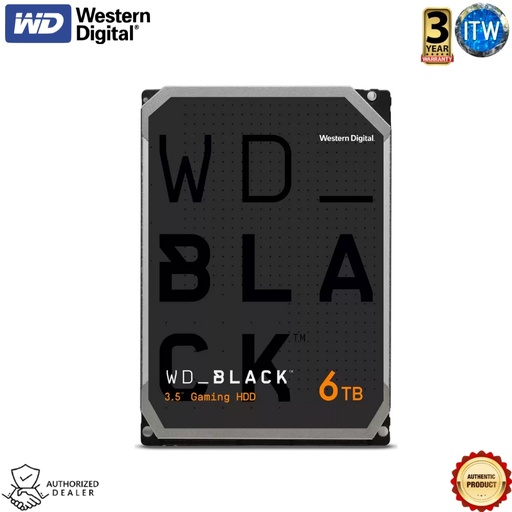 [WD6003FZBX] Western Digital | 6TB WD Black | SATA 6 Gb/s, 256MB Cache, 3.5&quot; Internal Hard Drive (WD6003FZBX)