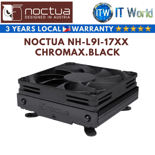 [NH-L9i-17xx chromax.black] Noctua NH-L9i-17xx chromax.black L-Type Low-Profile CPU Cooler (NH-L9i-17XX CH.BLK)
