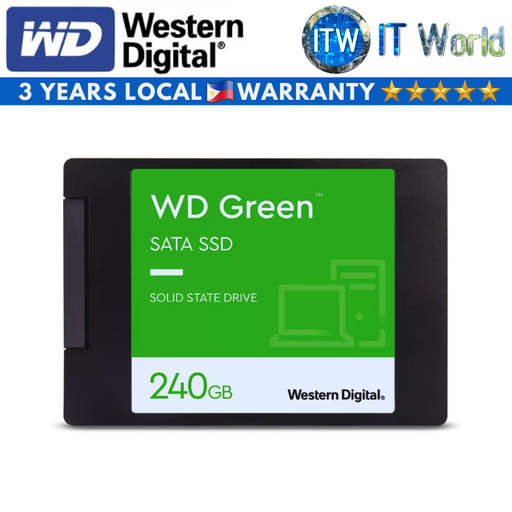 [WDS240G3G0A] Western Digital Green 240GB 2.5&quot; SATA Internal SSD (WD Green 240GB) (240GB)