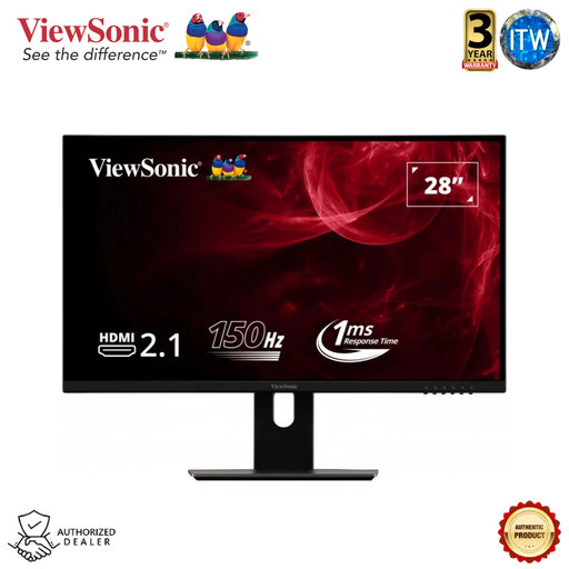 [VX2882-4KP] Viewsonic VX2882-4KP - 28”, UHD IPS (3840 x 2160), FreeSync, Anti-Glare Gaming Monitor