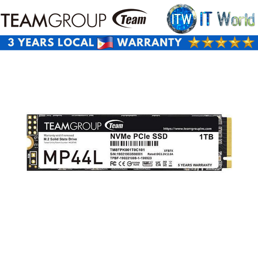 [TM8FPK001T0C101] Teamgroup MP44L M.2 PCIe NVMe 4.0 with Graphene Label Internal SSD (500GB/1TB) (1TB) (1TB)