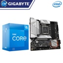 Intel Core i5-12400f Processor with Gigabyte B660M Aorus Pro AX DDR4 w/ WiFi Motherboard Bundle