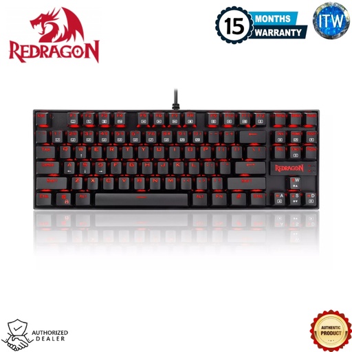 [Kumara K552-2] Redragon Kumara 2 K552-2 87-Keys Wired Mechanical Gaming Keyboard - Blue Switch