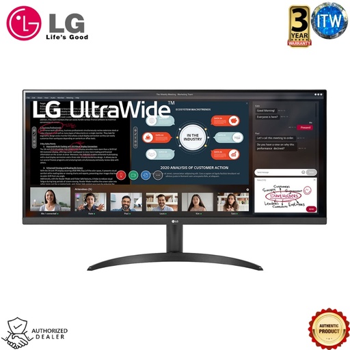 [34WP500-B] LG 34WP500-B - 34inch, UltraWide FHD (2560 x 1080) IPS, HDR, FreeSync™ Monitor (34WP500-B)