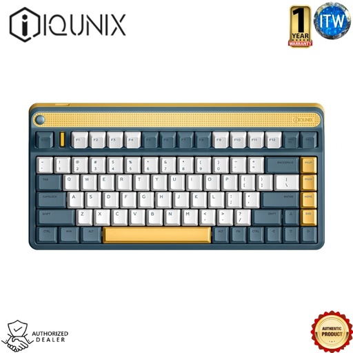 [A80explorerRGB-Red] iQUNIX A80 Explorer Wireless RGB Hot-Swappable Mechanical Keyboard - in Blue, Red &amp; Brown Switches (Red)