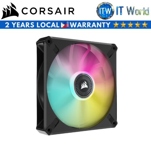 [CS-CO-9050114-WW] Corsair iCUE ML140 RGB ELITE Premium 140mm PWM Magnetic Levitation Fan — Single Pack (CS-CO-9050114-WW)