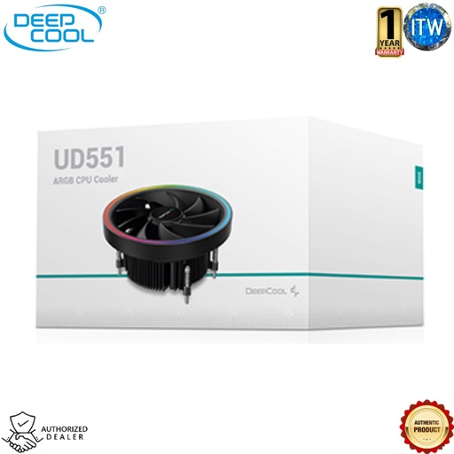 [R-UD551-BKAMAB-G-1] DeepCool UD551 - Addressable RGB LED CPU Air Cooler (R-UD551-BKAMAB-G-1)