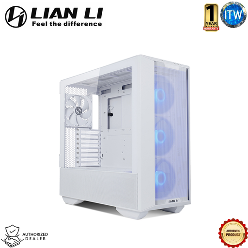 [3R-W White] Lian Li Lancool III RGB - Aluminum and Tempered Glass ATX Mid Tower Computer Case (Black / White) (White)