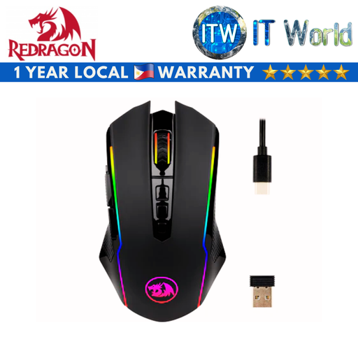 [M910-KS RANGER LITE] Redragon Ranger Lite M910-KS - 9 programmable buttons, Wired and Wireless Dual mode Gaming mouse