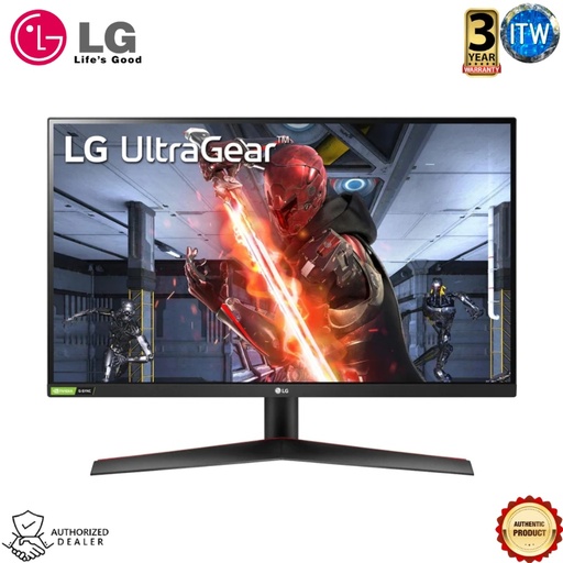[27GN600-B] LG UltraGear - 27” FHD(1920x1080) Display IPS 144Hz 1ms HDR10 Anti-Glare Gaming Monitor (27GN600-B)