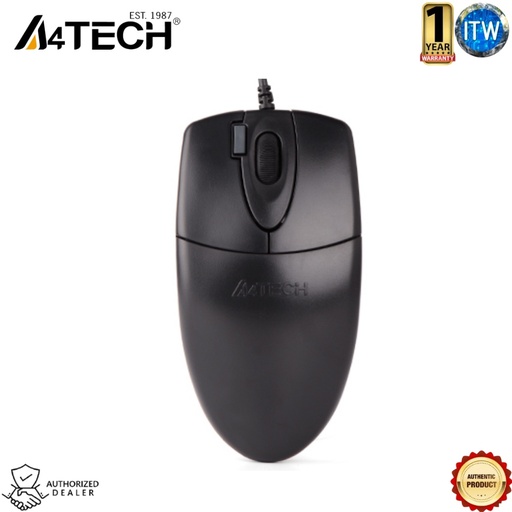 [op-620d] A4Tech OP-620D - 1000DPI, Wired USB Optical Wheel Mouse (Black)