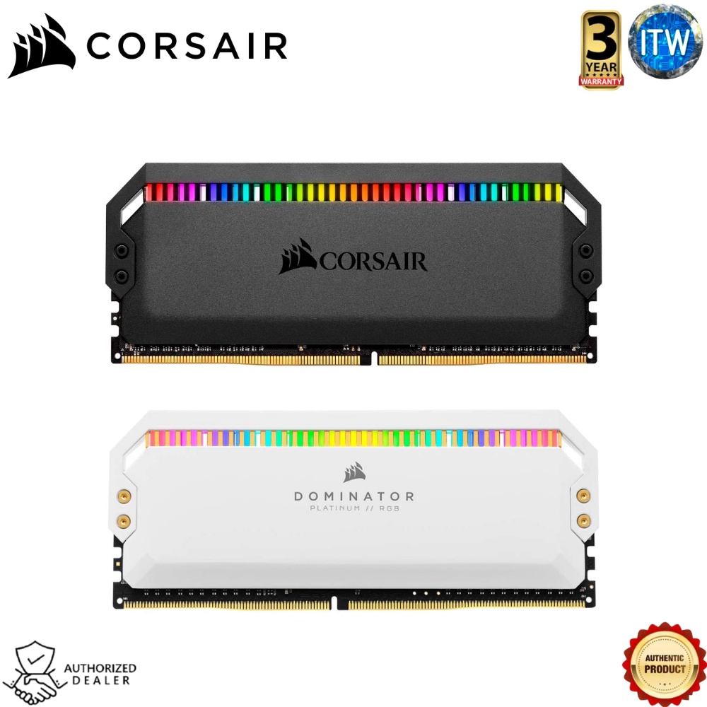 Corsair Dominator® Platinum RGB 16GB (2 x 8GB) DDR4 DRAM 3200MHz