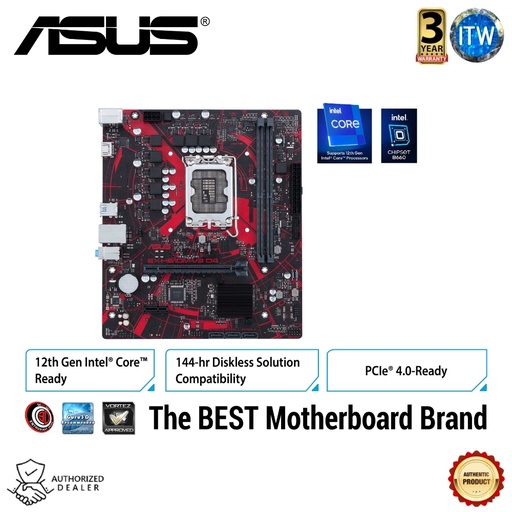 [EX-H610M-V3 D4] Asus EX-H610M-V3 D4 - Intel® H610 (LGA 1700) Micro ATX Motherboard