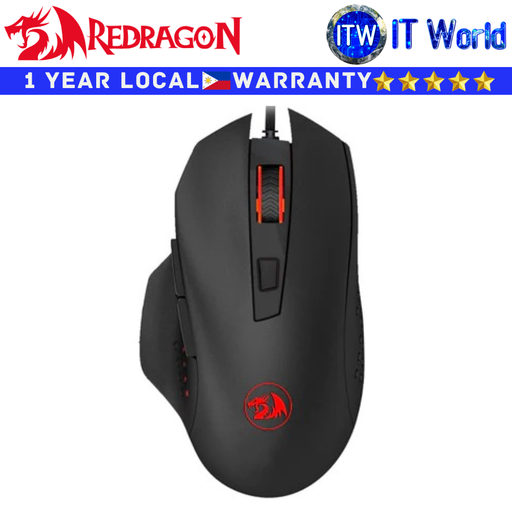 [M610 GAINER] Redragon Wired Gaming Mouse M610 Gainer Black USB 3200DPI USB LED Lightning for Windows/MAC PC