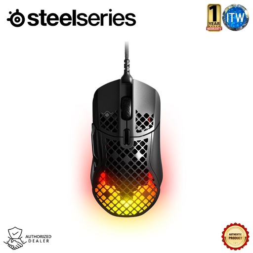 [62401] Steelseries Aerox 5 Ultra-lightweight Multi-genre Optical Wired Gaming Mouse (Black)