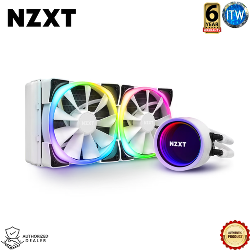 [RL-KRX53-RW] NZXT Kraken X53 RGB - 240mm Liquid Cooler White (RL-KRX53-RW) (White)