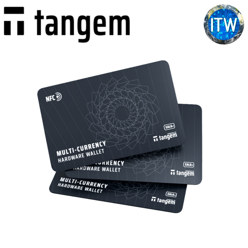 [TG115X3-S] ITW | Tangem Wallet Pack of 3 Own your crypto card-shaped self-custodial cold wallet (TG115X3-S)