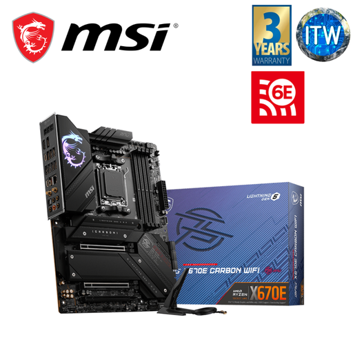 [MPG X670E Carbon WiFi] MSI MPG X670E Carbon WiFi ATX AM5 DDR5 Motherboard